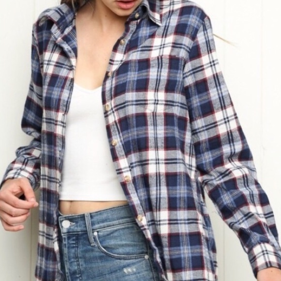 Brandy Melville Tops - Wylie Brandy Melville flannel